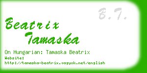 beatrix tamaska business card